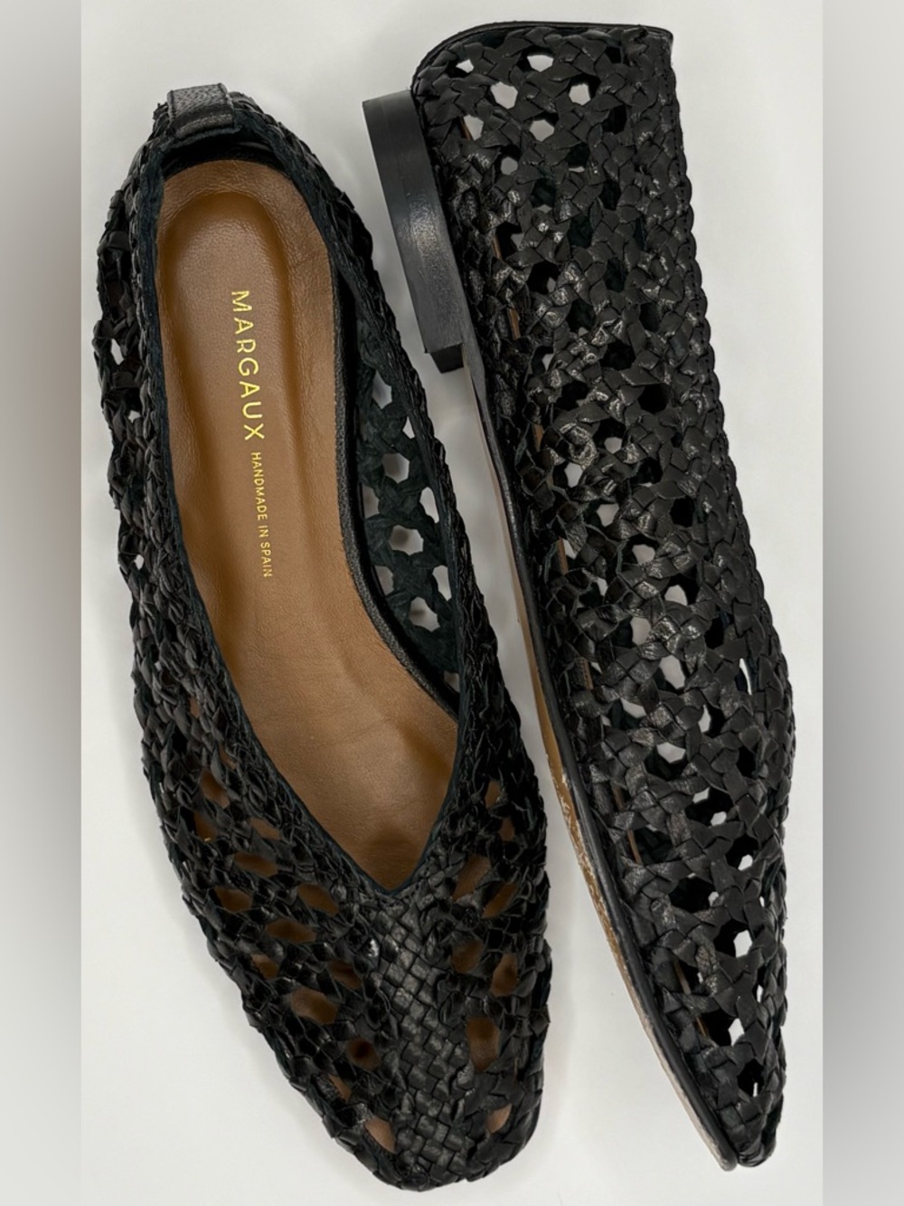Margaux The WOVEN PAZ-BLACK WOVEN LEATHER